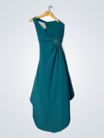 Teal One-Shoulder Dress