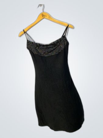 Unbranded Black Spaghetti Strap Mini Dress