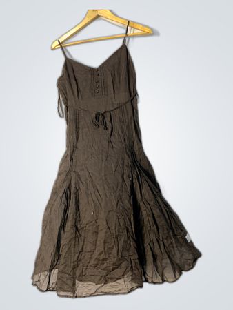 Brown Sleeveless Dress