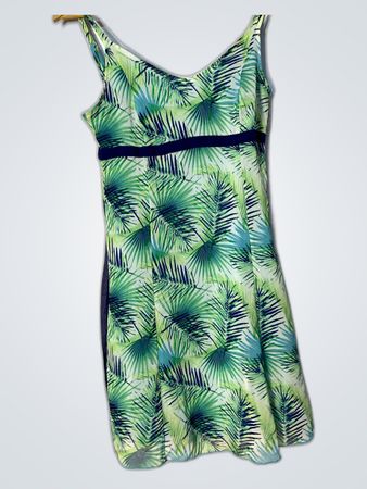 Palm Print Dress
