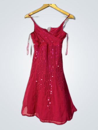 Red Sequined Dress