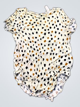 Women's Short Sleeve Polka Dot Top