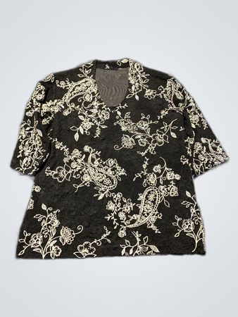 Black Floral Shirt