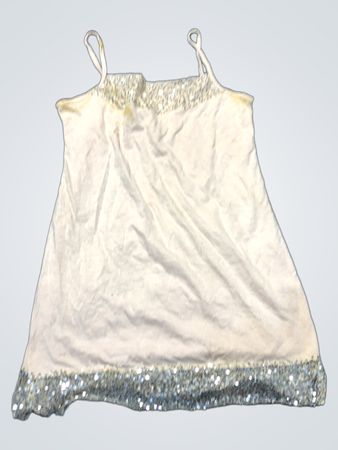 White Sequined Tank Top