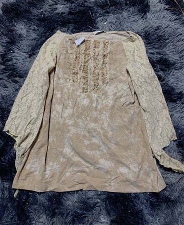 Tan Long Sleeve Top