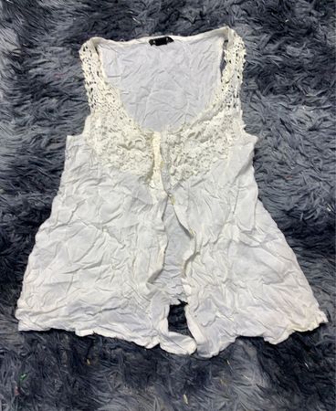 White Lace Trim Camisole