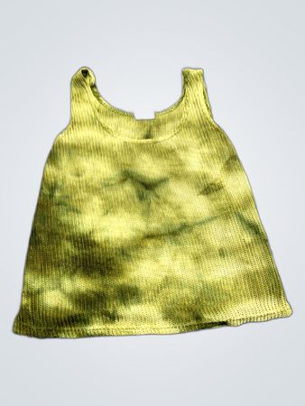 Green Ribbed Tank Top