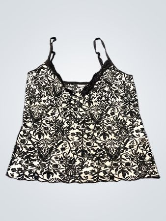 Black and White Floral Camisole