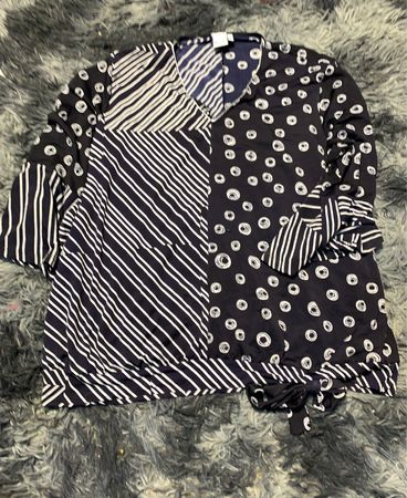 Black and White Patchwork Shirt