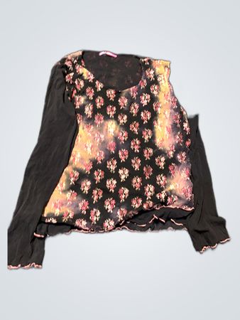 Unbranded Floral Print Long Sleeve Blouse