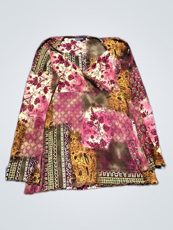 Long-Sleeved Floral Scarf or Shawl