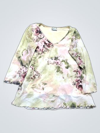 Violet Floral Blouse