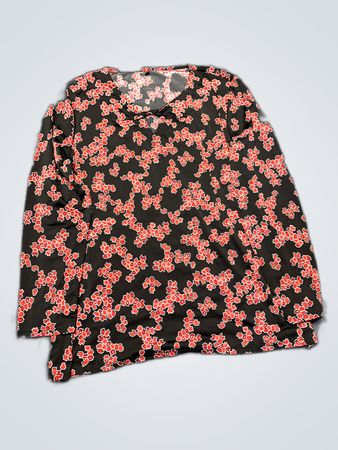 Black Floral Skirt