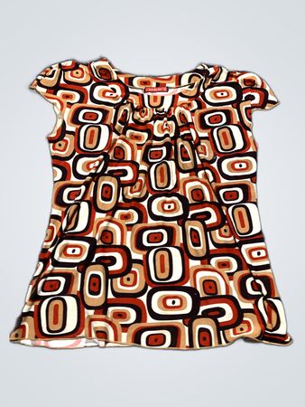 EVELIN Geometric Pattern Dress