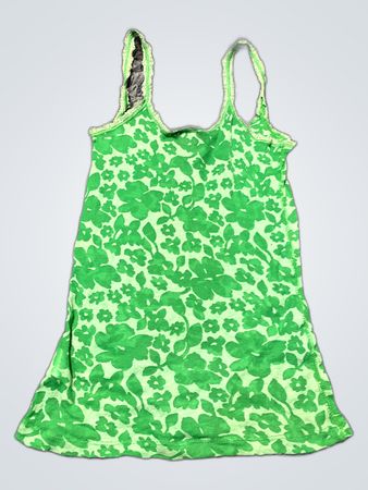Green Floral Tank Top