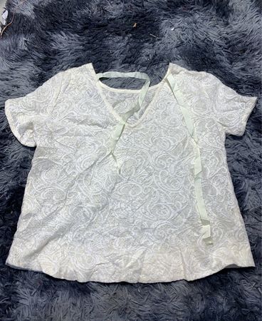 White Paisley Blouse