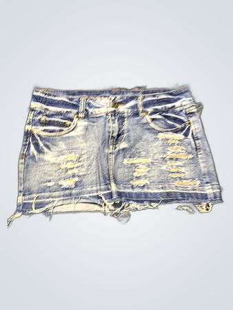 Distressed Denim Shorts