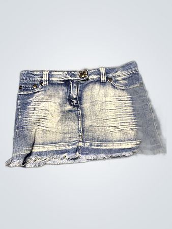 Unbranded Distressed Denim Mini Skirt