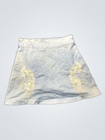 Light Blue Denim Skirt