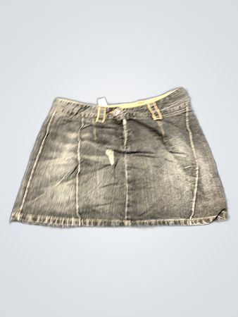 Gray Denim Skirt