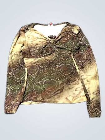 Long Sleeve Paisley Shirt