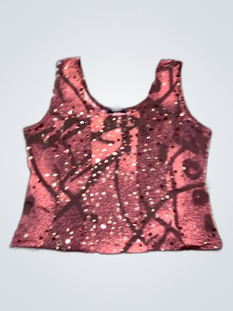 Sequined Pink Tank Top