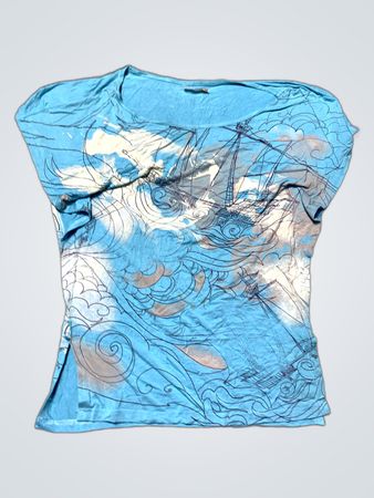 Blue Graphic T-Shirt