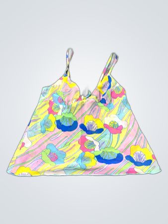 Floral Pattern Tank Top
