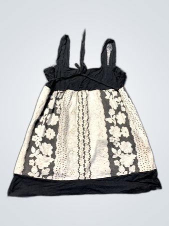Black and White Floral Dress