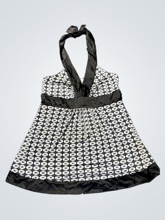 Black and White Patterned Dress