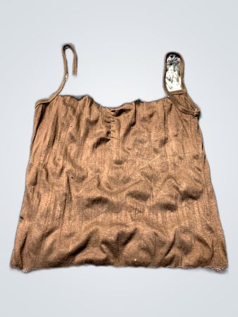 Unbranded Brown Lace Trim Cami Top