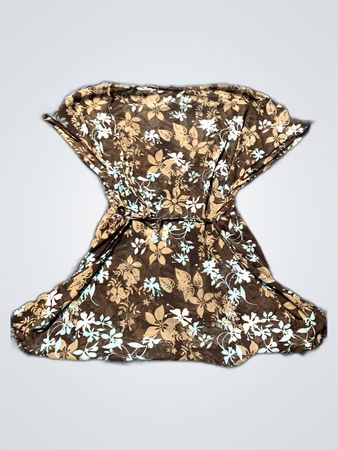 Brown Floral Dress