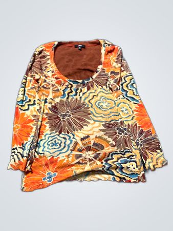 Floral Patterned Tunic Top