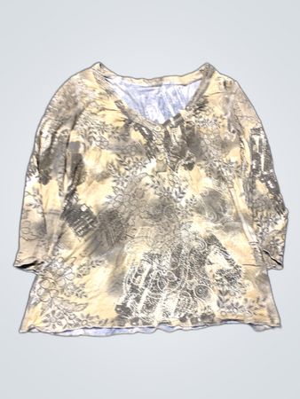 Blouse with Floral Pattern