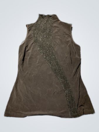 Gray Sleeveless Top