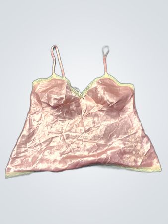 Pink Satin Cami