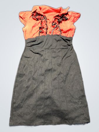 Black Skirt with Red Top