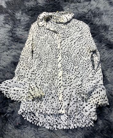 Polka Dot Chiffon Blouse