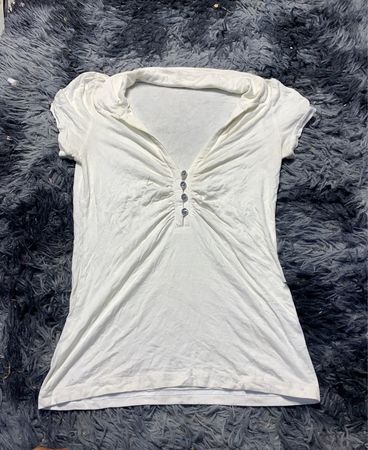 White Short Sleeve Top