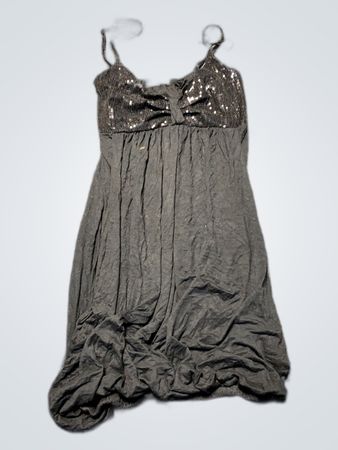 Black Sequined Dress