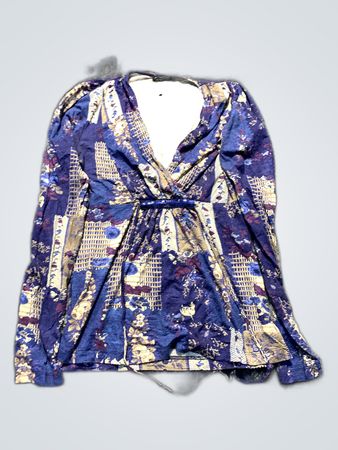 Blue Floral Romper