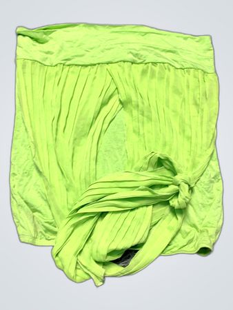 Unbranded Lime Green Pleated Mini Skirt