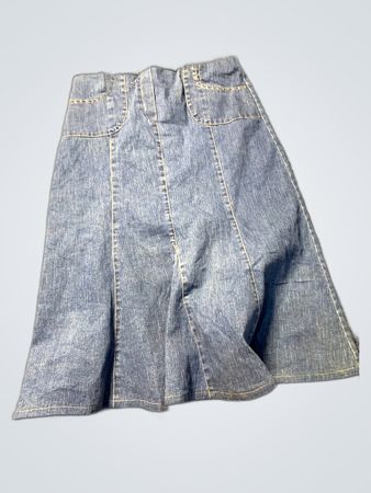 Unbranded Blue Denim A-Line Skirt
