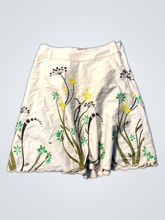 Unbranded Embroidered Floral Mini Skirt