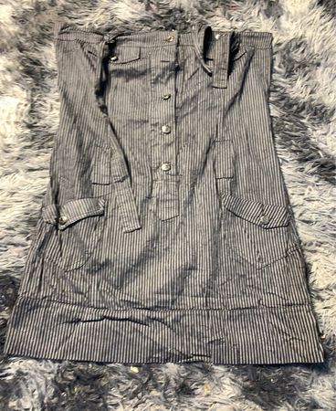 Gray Striped Dress