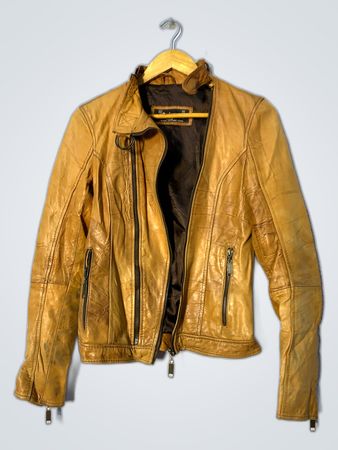River Island Tan Leather Jacket