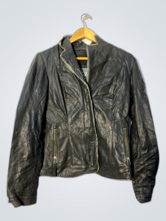 Unbranded Black Leather Biker Jacket