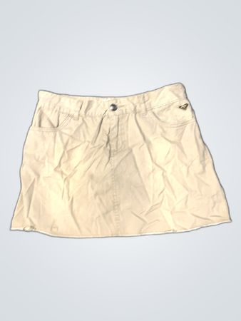 Roxy Khaki Denim Mini Skirt