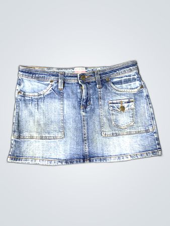 No Boundaries Denim Mini Skirt
