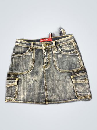 Big Spade Denim Skirt